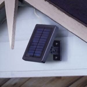 Solar powered outdoor light with pull cord