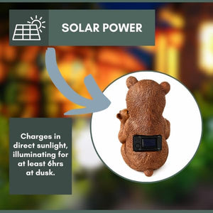 Bear and cub outdoor garden décor