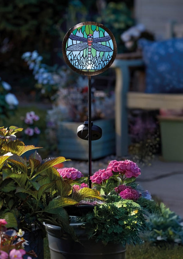 warm white LED solar stake light
