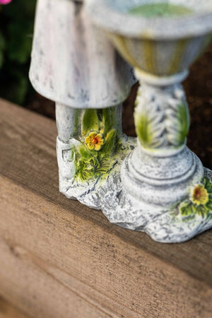 Weatherproof solar fairy garden sculpture