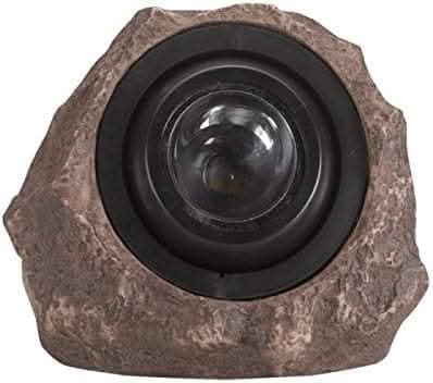 Super bright solar powered rock effect garden spotlight