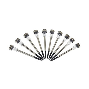 Solar powered stake lights for balcony and garden décor