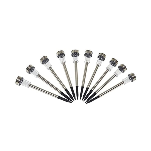Solar powered stake lights for balcony and garden décor