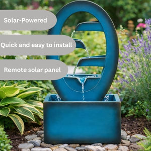 Resin waterfall fountain for garden.