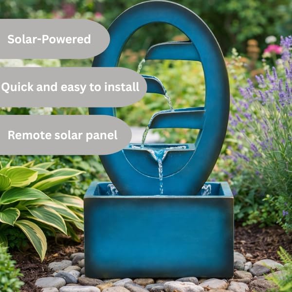 Resin waterfall fountain for garden.