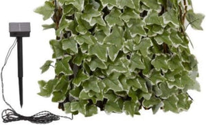 solar garden trellis with realistic ivy leaves