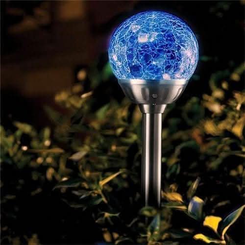 Decorative solar stake lights for lawns and flower beds