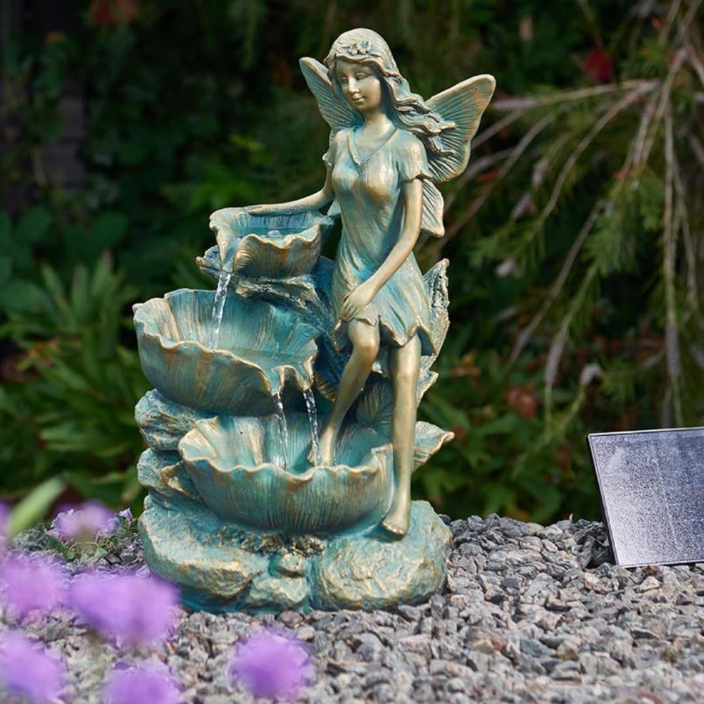 Solar Fairy Falls water fountain