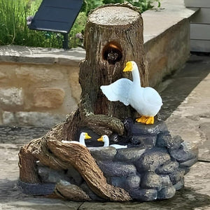 solar duck water fountain