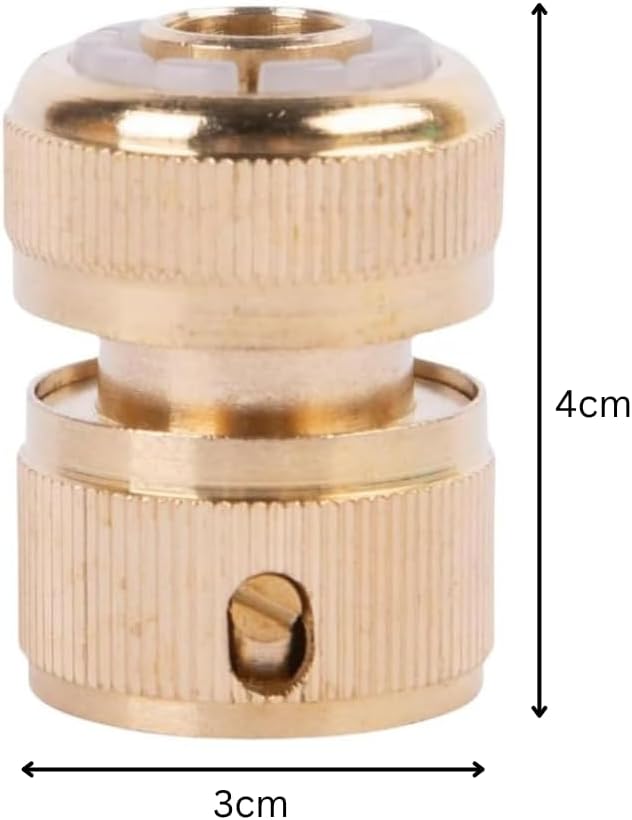 1/2 inch brass hose end connector