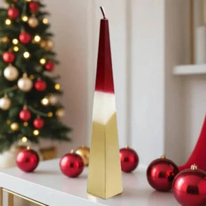 red Christmas candle