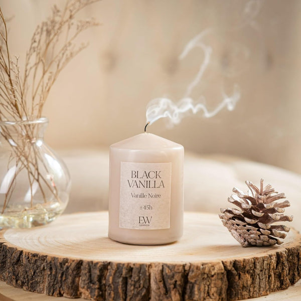Soy wax candle in glass container