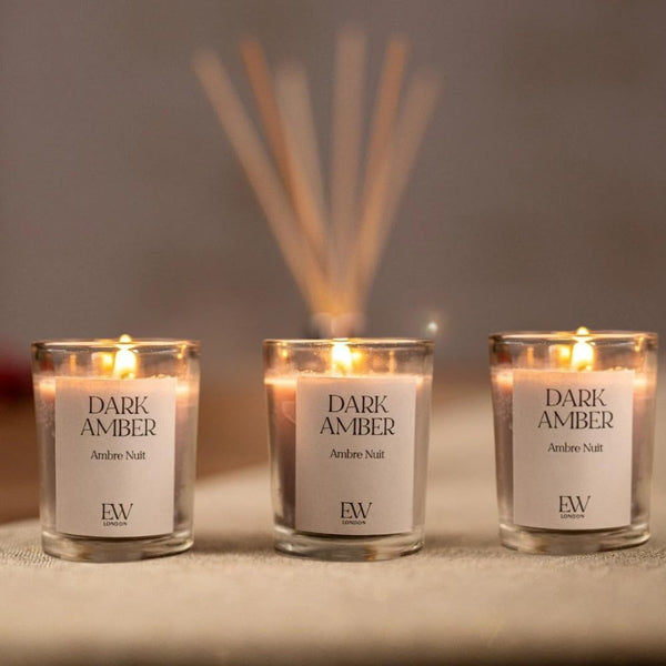 Soy wax candle gift with elegant glass container