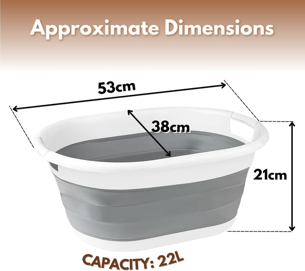 Space saving laundry basket for home.