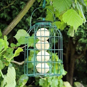 25cm metal cage bird feeder for small birds