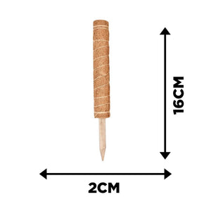 Natural coconut fibre plant support poles