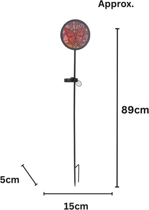 solar butterfly garden light