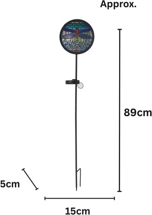 decorative dragonfly solar garden light