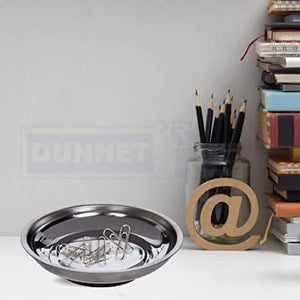 Stainless steel magnetic parts holder with rubber base
