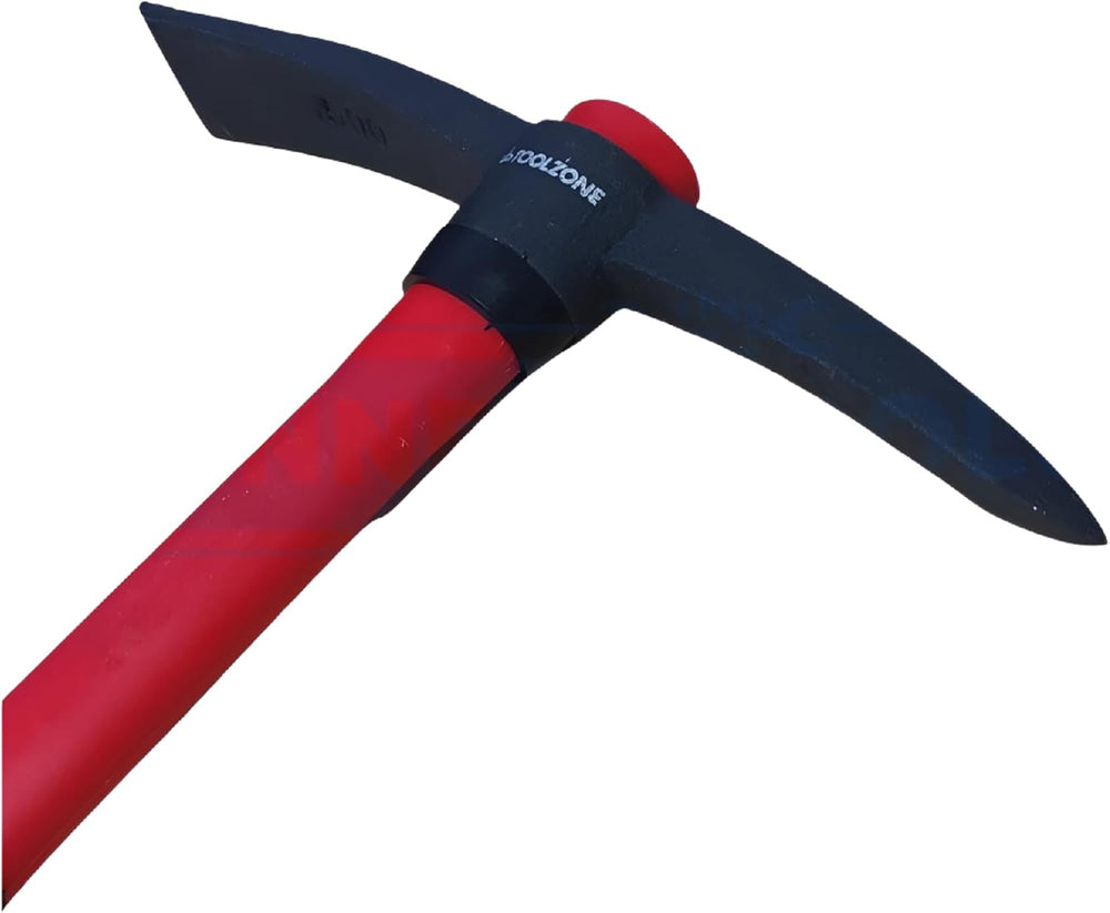 Stainless steel mortar pick axe with fibreglass handle