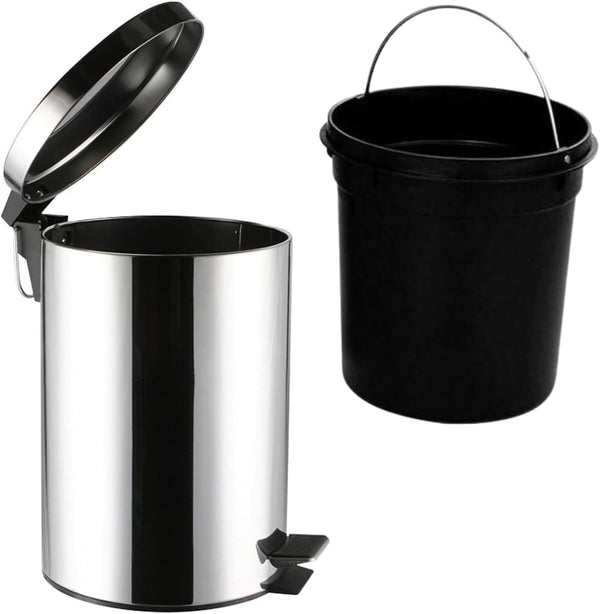 stainless steel waste bin for bathroom