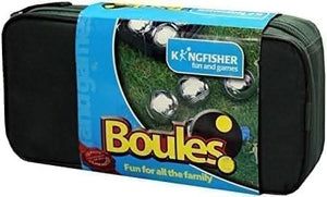 Steel lawn bowling game set