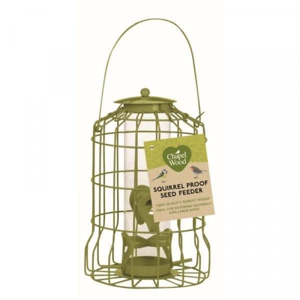 Steel guard bird feeder with clear inner tube