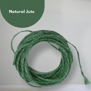 Biodegradable jute rope for garden use