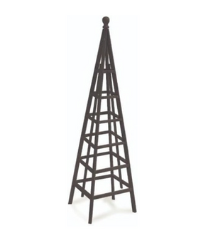 Tall garden obelisk for climbing plants