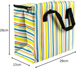 thermal cooler lunch bag with zip closure