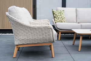 Thick rope weave outdoor chairs