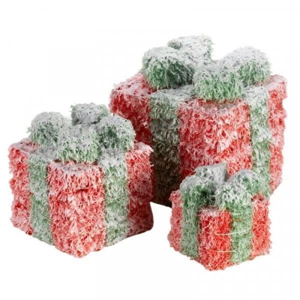 Decorative LED presents for beneath the Christmas tree