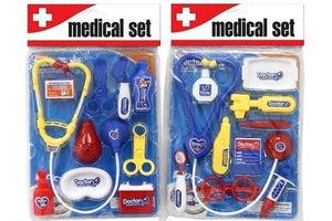 Toy doctor medical play set with colourful pretend accessories