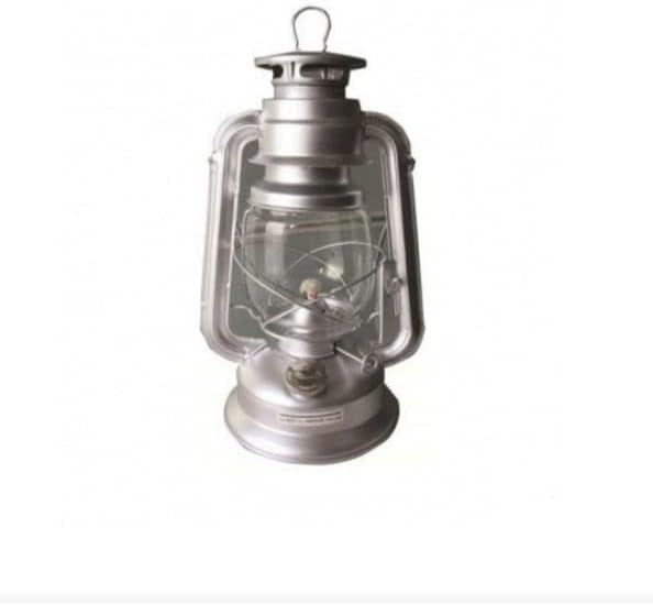 Traditional camping lantern with handle
