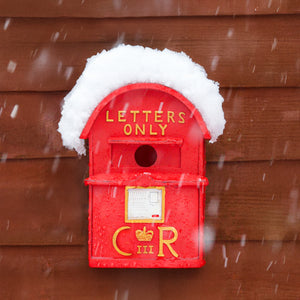 Post box shaped garden bird house