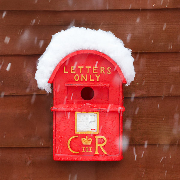Post box shaped garden bird house