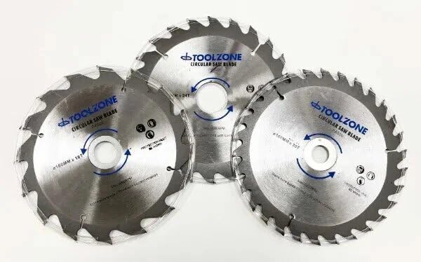 Three piece tungsten carbide saw blades