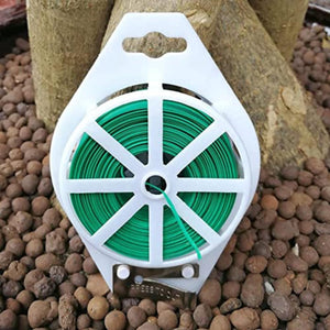 Garden wire dispenser suitable for outdoor plant care