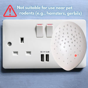 Ultrasonic deterrent device for mice and insects