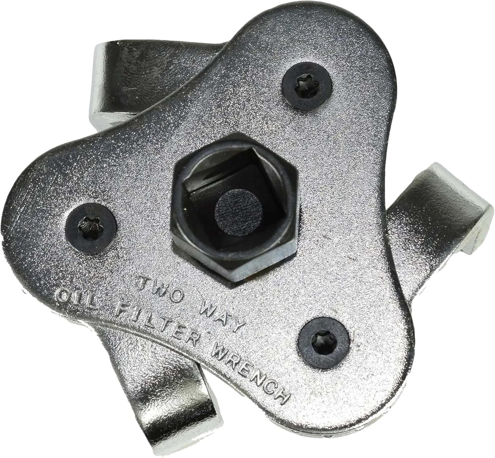 Universal 3 jaw oil filter wrench for vehicle maintenance