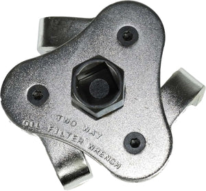 Universal 3 jaw oil filter wrench for vehicle maintenance