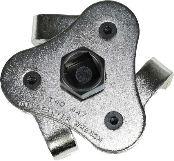 Universal 3 jaw oil filter wrench for vehicle maintenance