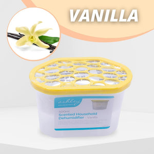 Disposable vanilla moisture absorber for household use