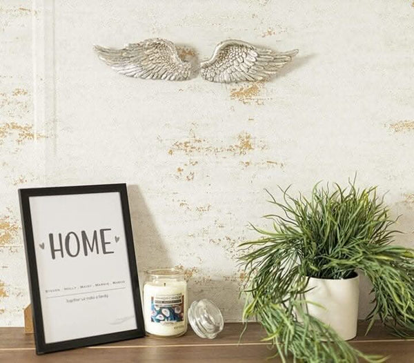 Detailed resin feather ornament displayed indoors