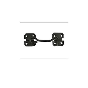 Vintage black steel cabin hook and eye latch
