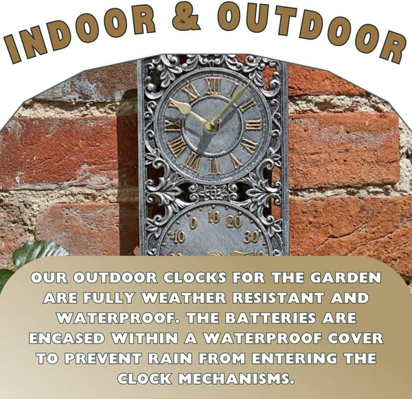 Indoor outdoor decorative wall clock