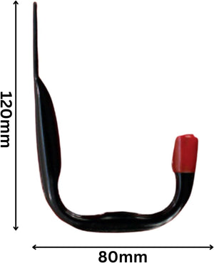 Wall mounted hooks for ladder and tool storage