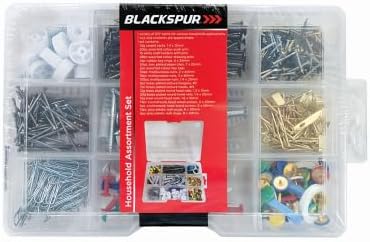 Assorted wall plugs and screws organiser set