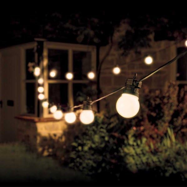 Warm white outdoor festoon string lights