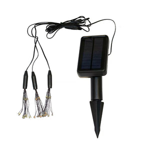 Solar starburst outdoor string lights